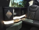 Interior of 2015 Chrysler 300 limo for sale by American Limousine Sales.