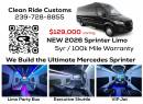 2026, Van Limo, Clean Ride Customs