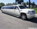 Pearl White Cadillac Escalade limousine for sale