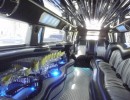 Interior of 2007 Hummer H3 limo for sale by American Limousine Sales.